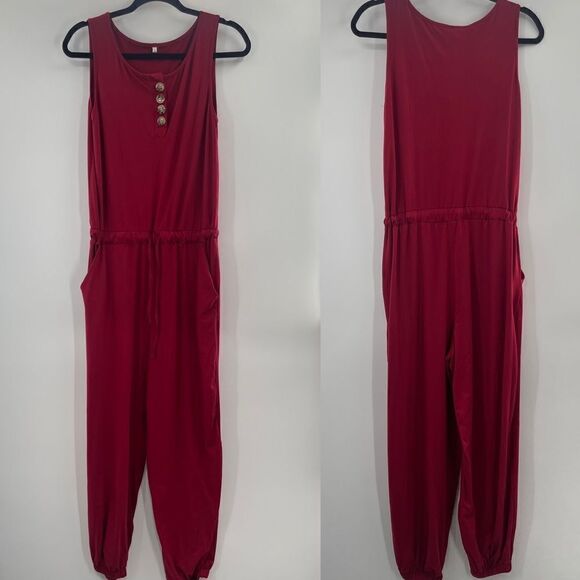 3For$20 Red sleeveless Romper size small - Picture 1 of 5